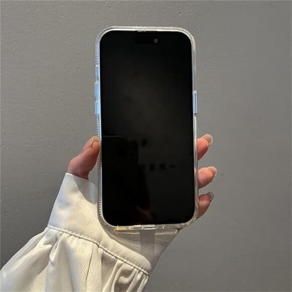 iPhone 16 Pro Case Silver Glitter Feather Design Girl Case - Picture 4 of 7